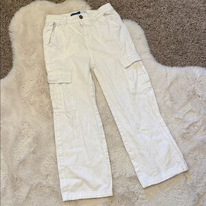 Kids Old Navy White Lightweight Cargos